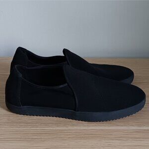 Eileen Fisher Stretch Knit Loafer Shoes Black 6